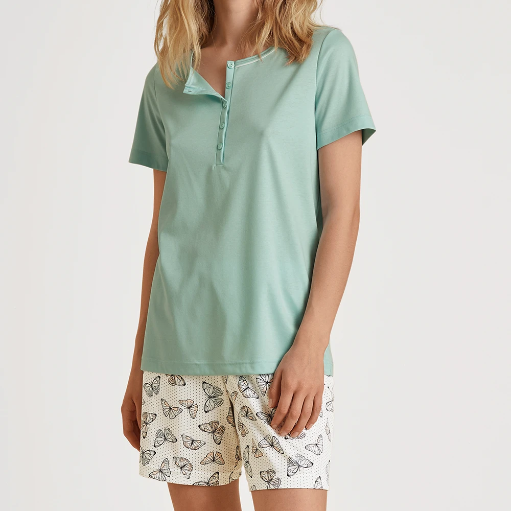 Calida Pyjama Kurz Night Lovers – Bild 3