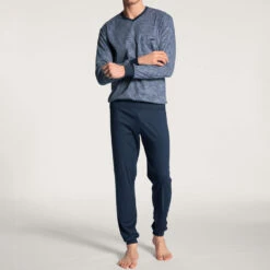 Calida Pyjama Relax Choice Mit Bündchen