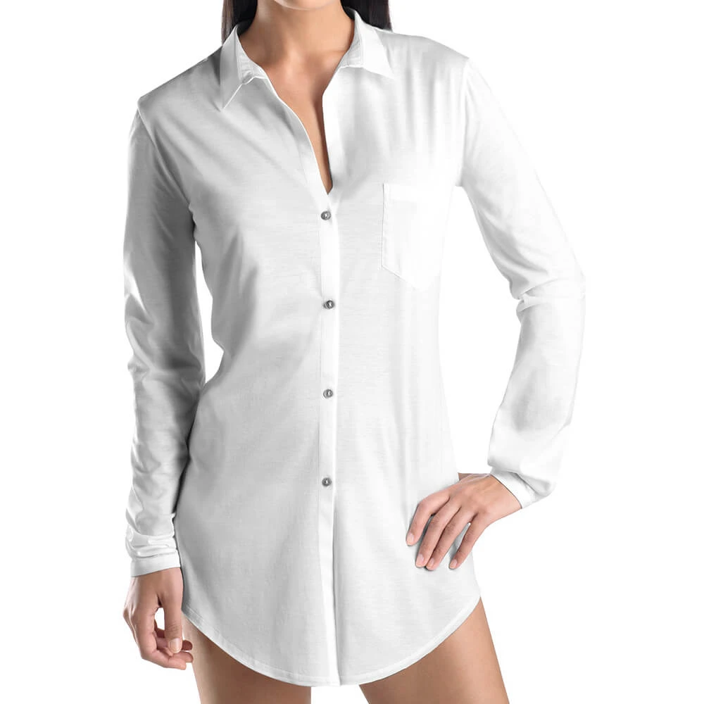 Hanro Nachthemd Kurz Cotton Deluxe