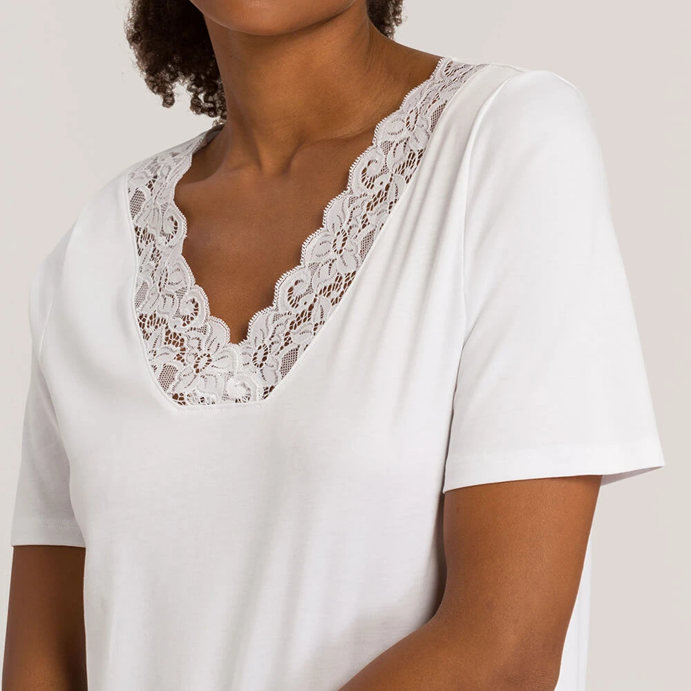 Hanro Nightdress Kurzarm Moments Lang – Bild 3