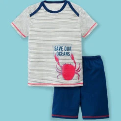 Calida Pyjama Kurz Toddlers Ocean