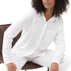 Mey Pyjama Shirt Langarm Malea
