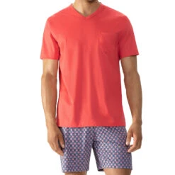 Mey Anzug Kurz Red Geo