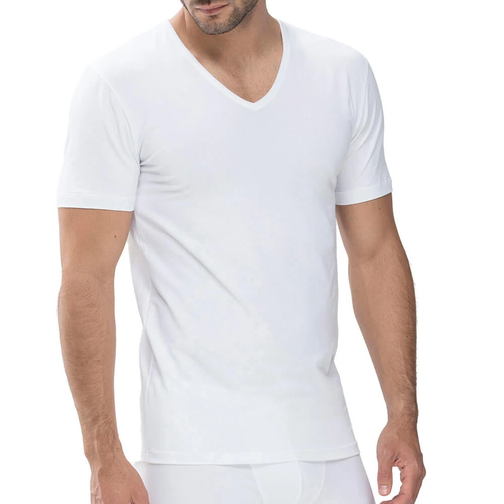 Mey V Neck Shirt Dry Cotton